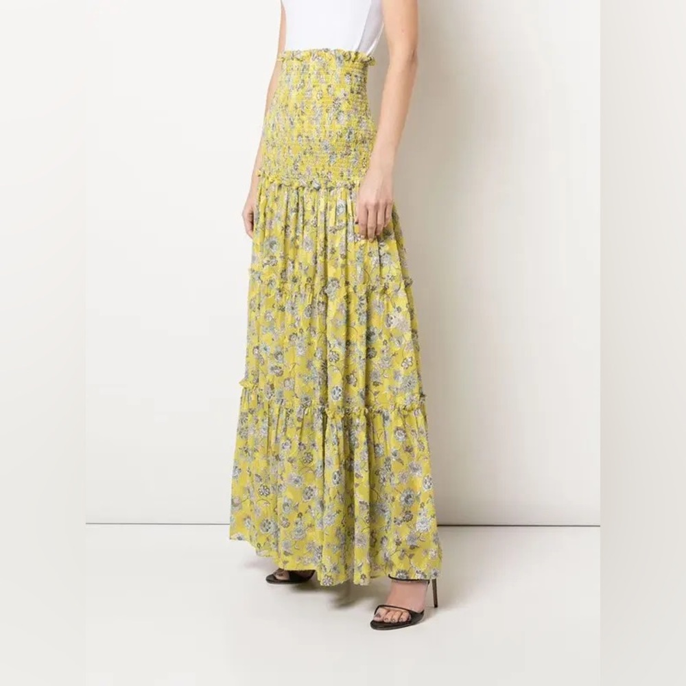 ALEXIS Gaarza Fared Skirt - Yellow